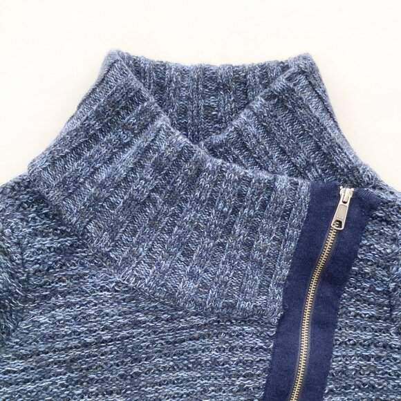 Athleta Merino Wool Sweater CHILL Textured Zip Front - Picture 7 of 11